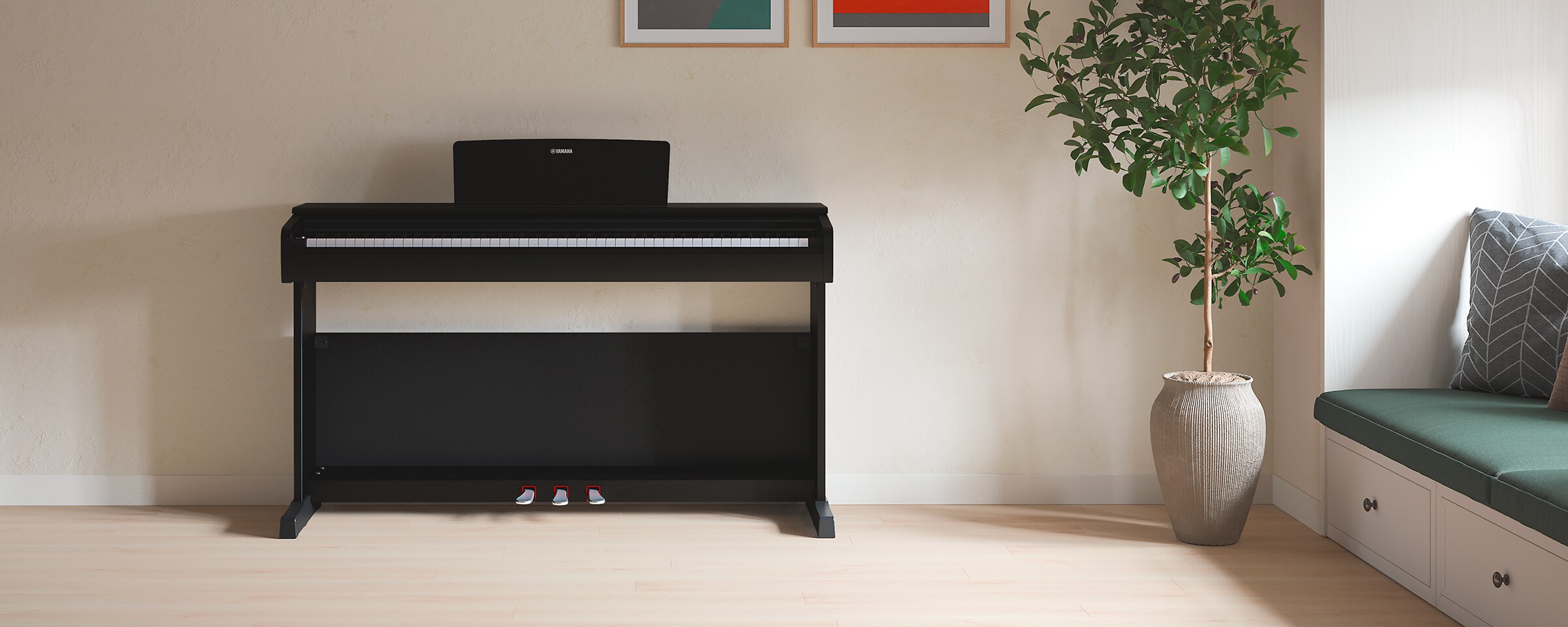 yamaha-ydp-146-black-front