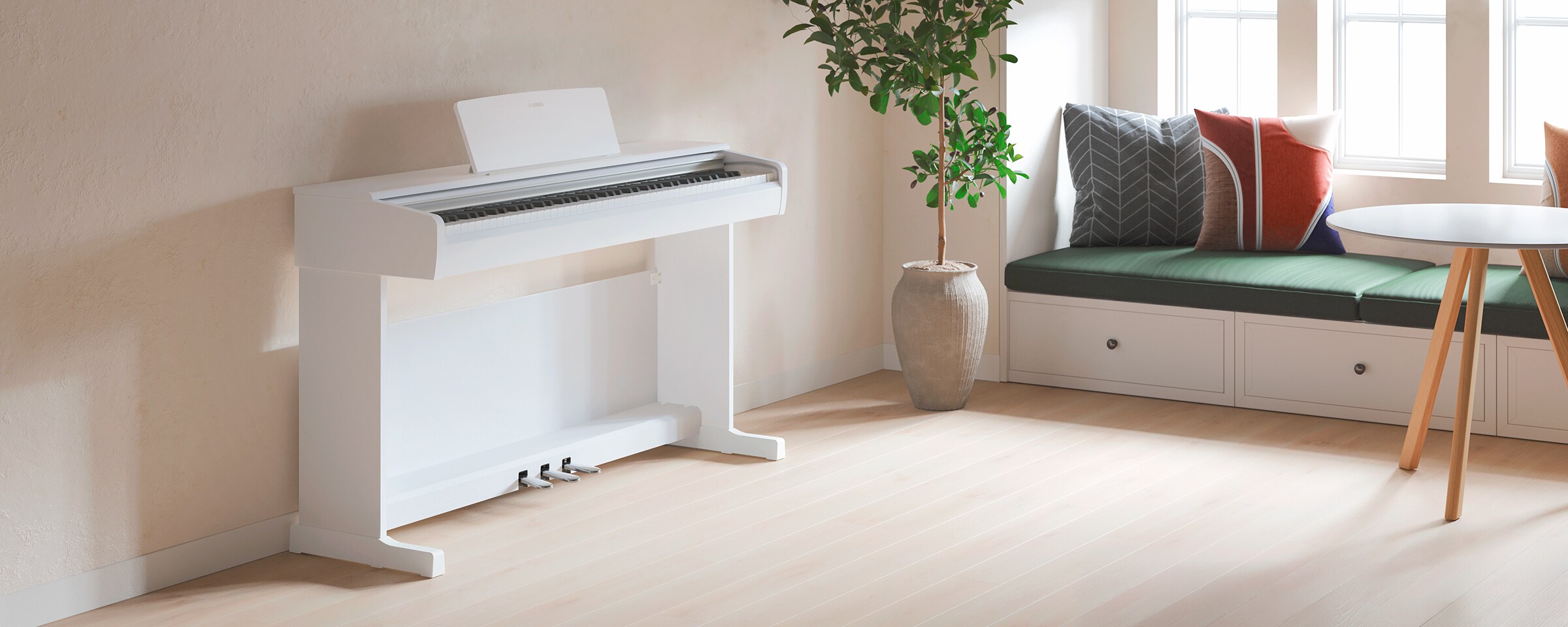 yamaha-ydp-146-white-angle